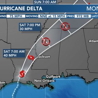 Delta to bring gusty winds and rain bands overnight