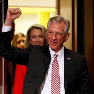 Tuberville campaigns in North Alabama, avoids public speaking and interview requests