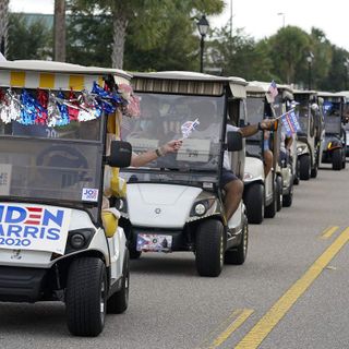 A senior warning sign for President Trump: ‘Go Biden’ cry at Villages