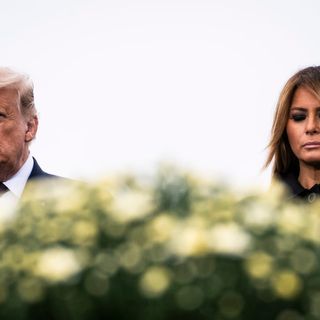 Melania Trump is having a hard time distancing herself from the president