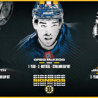 Bruins Sign Jakub Zboril, Greg McKegg And Callum Booth