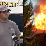 'It was very split second': Off-duty volunteer firefighter rescues girl in burning house