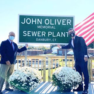 ‘Last Week Tonight with John Oliver’ host secretly visits Danbury for sewage plant renaming