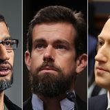 CEOs of Google, Twitter and Facebook grilled in Senate hearing