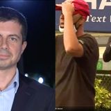 Pete Buttgieg Outsmarts MAGA Heckler, Keeps Foot on Trump's Neck