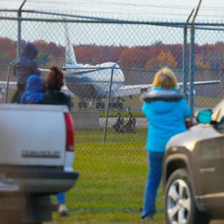 Trump Makes A Spur-Of-The-Moment Visit To Maine, Drawing Hundreds Of Supporters To Bangor Area