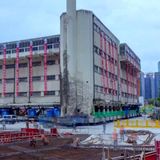 A 5-story building in Shanghai 'walks' to a new location