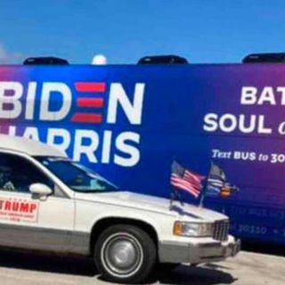 President Trump Appears To Embrace Actions Of Caravan That Surrounded Biden-Harris Campaign Bus In Texas