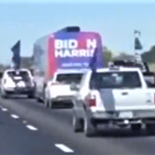 A sight to behold! Pro-Trump caravan escorting Biden/Harris bus in Texas pushes lib media to fabricate spin