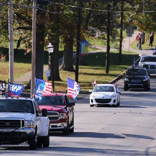 Why weren't armed people arrested at 'Trump train' rally at school? Here's what police say