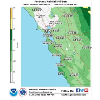 Bay Area weather: First rain in six months expected this weekend, snow in the Sierra Nevada