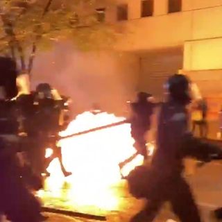 Portland Rioters Set Fire to City Hall in Third Night of 'Marches of Terror'