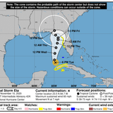 Tropical Storm Eta, latest threat in record-breaking hurricane season, to stay east of Louisiana