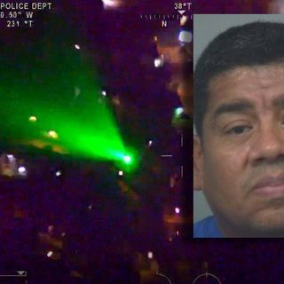 Man arrested for shining laser at Gwinnett County police helicopter