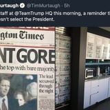 Trump Campaign Shares Fake Washington Times Front Page