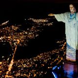 Rio's Christ the Redeemer statue lit up as a doctor, in tribute to healthcare workers fighting coronavirus