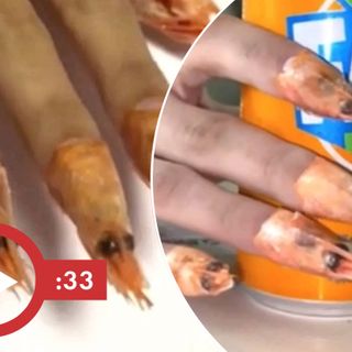 Russian nail salon slammed for giving shrimp head manicures