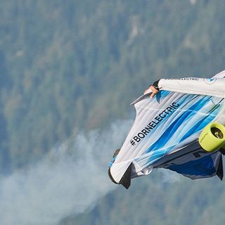 Watch: BMW Made the World's First Electrified Wingsuit. It Reached 186 MPH on Its First Flight.