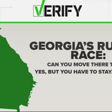 VERIFY: Can you move to Georgia to vote in the Senate runoff races? Yes, but you have to plan on staying