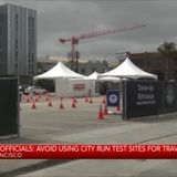 SF residents asked to avoid using city-run COVID test sites for holiday travel