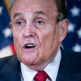 Rudy Giuliani’s post-election meltdown starts to become literal