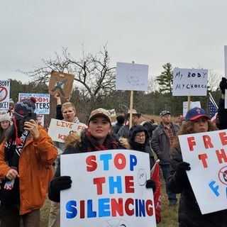 Protesters bash NH mask mandate outside Gov. Sununu's home