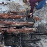 Beach erosion from Tropical Storm Eta unearthed remnants of an 1800s shipwreck in Florida