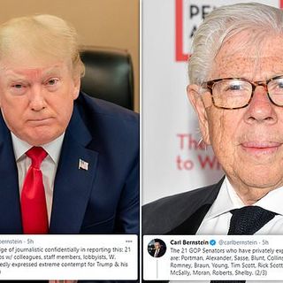 Watergate reporter Carl Bernstein lists 21 GOP senators