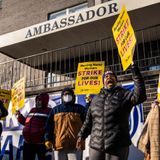 Nearly 700 nursing home workers go on strike across Chicago area over pandemic hazard pay