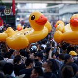 Why Thai students use rubber ducks, dinosaurs and three-finger salutes as protest symbols - ABC News