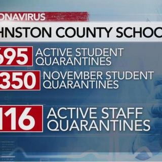 Johnston County schools have had over 1,300 students in quarantine in November :: WRAL.com