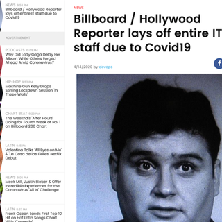 Workers at Hollywood Reporter and Billboard Vandalize Website After Getting Laid Off