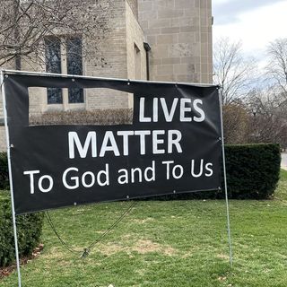 Someone stole the ‘Black’ from a Black Lives Matter sign outside an Evanston church — neighbors weren’t having it