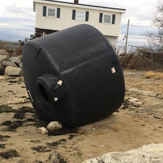 What is it and where did it come from? Mystery object washes ashore in Warwick