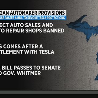 Lawmakers Approve Bill To Ban Tesla From Directly Selling Cars In Michigan