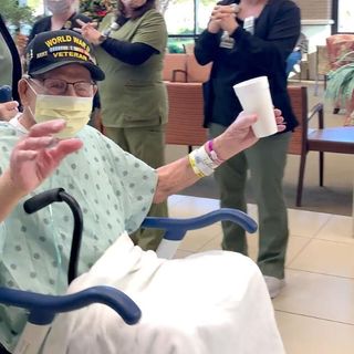 A 104-year-old World War II veteran from Alabama has survived Covid-19