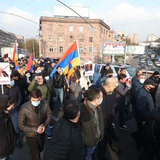 Protesters Block Yerevan Streets As Pressure Builds On Armenia's Prime Minister To Step Down