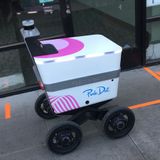 Pink Dot Bot Delivery Robots Cruise West Hollywood