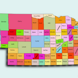 Create Custom Nebraska Map Chart with Online, Free Map Maker.