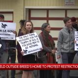 Rally held outside London Breed’s home to protest restrictions