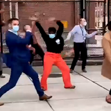 ‘Feeling good as hell’: Boston Medical Center staff celebrate vaccine shipment in jubilant dance video
