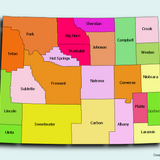 Create Custom Wyoming Map Chart with Online, Free Map Maker.