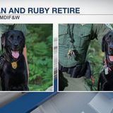 Two Maine Warden K9s calling it a career