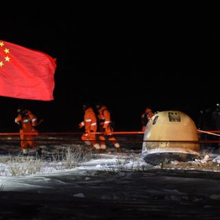 China caught between a moon rock and a hard place