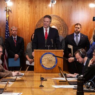 Dunleavy pitches drawing billions from Permanent Fund earnings to boost the state's economy next year