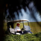 Trump plays golf but remains mum on Nashville bombing, following a familiar pattern