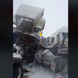 Major Pileup on Interstate 80 in Wyoming [GRAPHIC VIDEO]