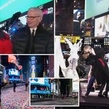 Mayor dances in Times Square as Covid-ravaged NY remains in lockdown