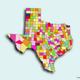 Create Custom Texas Map Chart with Online, Free Map Maker.