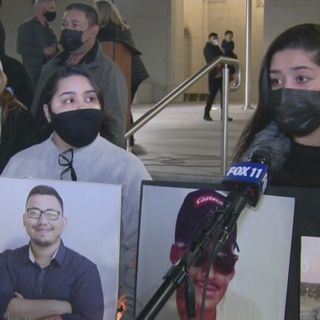 Critics and family torn by violence hold a 'Recall George Gascón' vigil